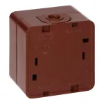 Łącznik zwierny n/t 10A, 250V, światło/dzwonek IP44, SMART, brązowy
