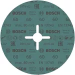 Fibrowa tarcza szlifierska R574, Best for Metal D = 180 mm; K = 60