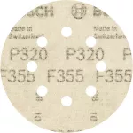 Papier ścierny F355, opakowanie 5 szt. 125 mm, 320