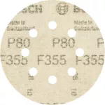 Papier ścierny F355, opakowanie 5 szt. 125 mm, 80