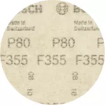 10-częściowy zestaw papierów ściernych F355 125 mm, 80