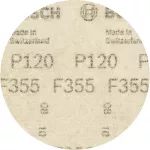10-częściowy zestaw papierów ściernych F355 125 mm, 120