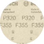 10-częściowy zestaw papierów ściernych F355 125 mm, 320