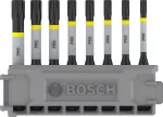 Zestaw bitów Impact Control do wkrętarek, 8 szt., 1 x T15; 2 x T20; 2 x T25; 2 x T30; 1 x T40 2608522329