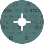 Fibrowa tarcza szlifierska R780, Best for Metal + Inox 115 x 22,23 mm, G36