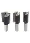Zestaw frezów z prostym trzpieniem 1/4", 6 szt. 6-piece Straight Router Bit Set.