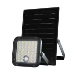 10W Naświetlacz solarny LED / Bateria: 3.7V 3600mA / Barwa: 4000K+6000K / Kolor: Czarny
