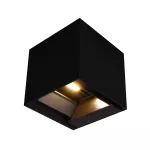 9W Solarna Lampa Ścienna z czujnikiem ruchu / Barwa: 3w1 / Obudowa: Czarna / IP65