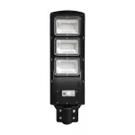 12W Lampa uliczna solarna z czujnikiem ruchu / Barwa:6000K / Obudowa: Czarna