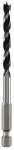 Wiertła spiralne do drewna HSS, z chwytem sześciokątnym 1/4" DIN 338 2609255149