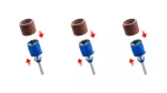 S407JA DREMEL EZ SC nowy trzpień + 2 pierścienie szlifierskie 60 i 120