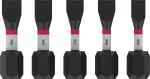 Bit PRO Slotted Impact, SL4.5, SL5.5(x2), SL5.5, SL6.5, 25 mm, 5 szt.