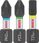 Zestaw PRO Impact Mixed, PH2 (x 5), PZ2 (x 5), T20 (x 5), T25 (x 5), T30 (x 5), 25 mm, 25 szt.