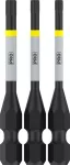 Bit PRO Torx Impact, T10, T15, T20, 55 mm, 3 szt.