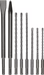 SDS-Plus zestaw wierteł i dłut, 8 sztuk