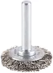 Szczotka tarczowa z drutu PRO Stainless Steel clean, 30 x 0,30 mm, uchwyt prosty