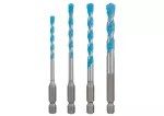 EXPERT HEX-9 MultiConstruction Drill Bit, 4pc set 4/5/6/8