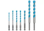 EXPERT HEX-9 MultiConstruction Drill Bit, 7pc set 4/5/6/8/10/12