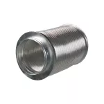 tłumik akustyczny elastyczny z kołnierzem, fi 200 mm L=900 mm, aluminiowy
