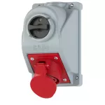 Gniazdo stałe wyłącznikiem " COMBO-POL" 32A 400V 3P+Z+N, wył. 0-1