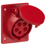 Gniazdo tablicowe skośne TWIST 16A 5P 400V 6h IP44/54 80x97mm