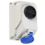 Gniazdo z wyłącznikiem-stałe przelotowe 32A 3P+Z 230V 50/60Hz 9h IP44