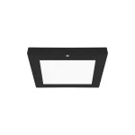 Plafoniera LED z czujnikiem ruchu OLGIERD LED D MVS 18W BLACK CCT