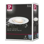 Oprawa do wbudowania NOVA LED DIM wychylna GU10 max.35W 93mm IP65 230V biały matowy / aluminium