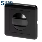 Czujnik ruchu, 2 żyłowy, 160st. IP20, 300W, do puszki, czarny