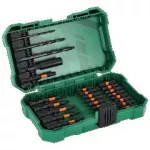 Zestaw bitów udarowych ze stali S2 i wierteł, 26elem. STALCO S-13724