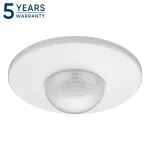 Czujnik ruchu i obecności 360°, IP20, 2000W, 3 sensory, regulacja zasięgu Ø3m-20m, biały