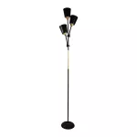 GRACE 3P, potrójna lampa podłogowa, 3xE27, max. 3x18W, 192 cm, czarna
