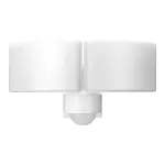 TOS DUO LED 2x20W podwójny naświetlacz ogrodowy z PIR, 2x1600lm, IP65, 4000K, PC, biały