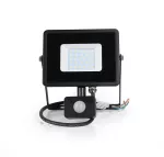 Naświetlacz PLATI 30W 2400lm 830 IP44 black sensor 220-240V
