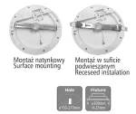 Oprawa SPHERE III 25W/18W 2300lm/1850lm 830/840/860 IP44 110° koło COMBO CCT 220-240V