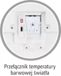 Oprawa SPHERE III 25W/18W 2300lm/1850lm 830/840/860 IP44 110° koło COMBO CCT 220-240V