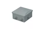 Puszka hermetyczna 80x80x40, 6 dławików, okrągła, szara, IP44