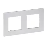 Niloe Step - ramka podwójna 2x- kolor aluminium, Legrand