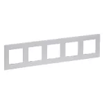 Niloe Step - ramka pięciokrotna 5x- kolor aluminium, Legrand