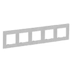 Niloe Step - ramka pięciokrotna 5x - kolor aluminium szczotkowane, Legrand