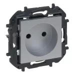 NILOE STEP - GN ZASILAJĄCE 2P, ZACISKI ŚRUBOWE Z PRZESŁONĄ - KOLOR ALUMINIUM