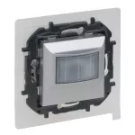 NILOE STEP - ŁĄCZNIK AUTOMATYCZNY IP44, 2 PRZEWODOWY, BEZ N - KOLOR ALUMINIUM