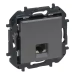 NILOE STEP - GNIAZDO RJ 45 KAT. 6A UTP - KOLOR STALOWY