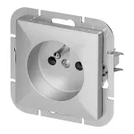 Gniazdo pojedyncze p/t 2P+Z Pearl, 16A, 250V, PT-16P, srebrny