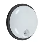 Plafoniera hermetyczna z czujnikiem ruchu ELIAS LED C PIR 15W BLACK NW