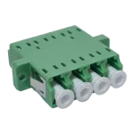 Adapter LC APC SM quad zielony (z flanszą)