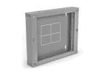 Sekcja tylna 100 mm (zawiasowa / uchylna) do szaf dwusekcyjnych SW-12U-600-450-01-S, kolor szary ALANTEC