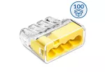 Szybkozłączka wtykowa SCP4 transparentny/żółty (karton = 100 szt.)
