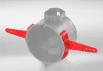 Uchwyt mocujący do puszek E104 czerwony
