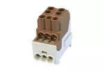 SDB 100 Blok rozdzielczy - dystrybucyjny Al/Cu 80010 SIMBLOCK brązowy